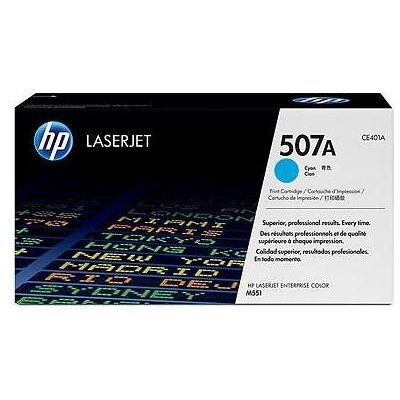 HP Toner, Cartridge No.507A Cyan (CE401A) HP Toner, Cartridge No.507A Cyan (CE401A)