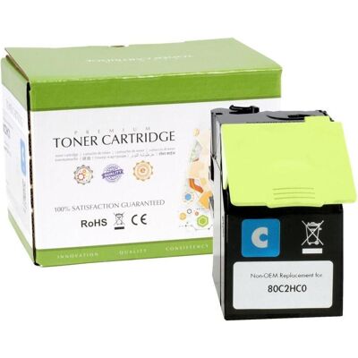 Control, Toner, STATIC Toner cartridge compatible with Lexmark 80C2HC0 compatible (C) Control, Toner, STATIC Toner cartridge compatible with Lexmark 80C2HC0 compatible (C)