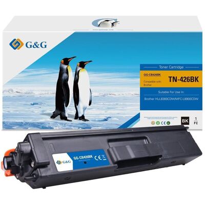 G&G, Toner, Kompatibler Toner, Schwarz, Ersetzt Brother TN-426 (BK) G&G, Toner, Kompatibler Toner, Schwarz, Ersetzt Brother TN-426 (BK)