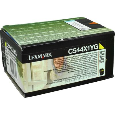 Lexmark Toner, C544x1yg (Y) Lexmark Toner, C544x1yg (Y)