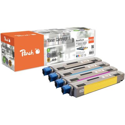 Peach, Toner, kompatibilní toner OKI MC 853 MultiPack, bk, c, m, y (BK, C, M, Y) Peach, Toner, kompatibilní toner OKI MC 853 MultiPack, bk, c, m, y (BK, C, M, Y)