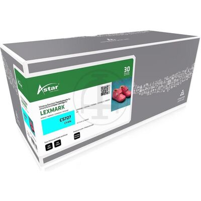 Astar, Toner, AS20330 LEXMARK 75B20C0 CS/CX Toner cyan rebuilt 10.000Seiten Astar, Toner, AS20330 LEXMARK 75B20C0 CS/CX Toner cyan rebuilt 10.000Seiten