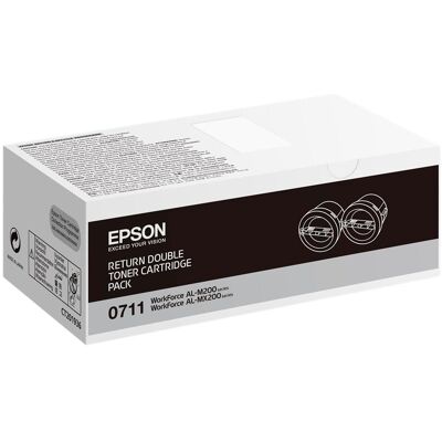 Epson Toner, C13S050711 Rückgabetoner (BK) Epson Toner, C13S050711 Rückgabetoner (BK)
