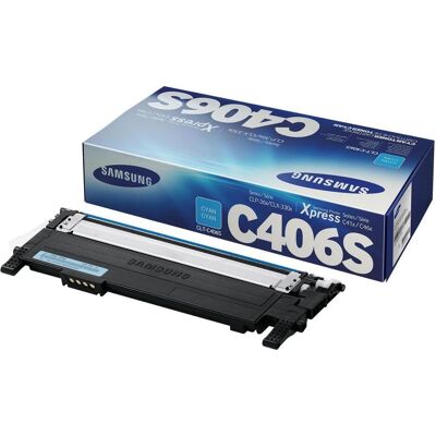 Samsung Toner, CLT-C406S Tonerkartusche (e) Original (C) Samsung Toner, CLT-C406S Tonerkartusche (e) Original (C)