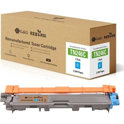 G&G Toner kompatibel Cyan TN-246C - Drucker Tonerpatrone G&G Toner kompatibel Cyan TN-246C - Drucker Tonerpatrone