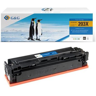 G&G, Toner, XL-Toner kompatibel mit HP 203X/ CF540X (BK) G&G, Toner, XL-Toner kompatibel mit HP 203X/ CF540X (BK)