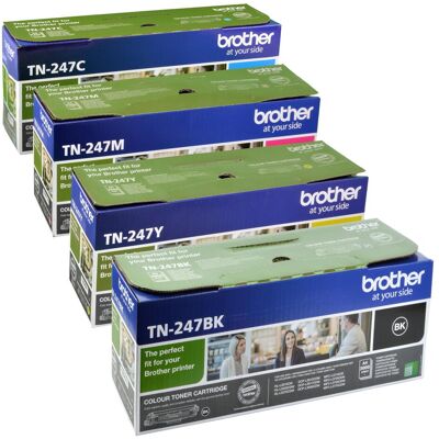 Brother Toner, 4 Toner Multipack TN-247 K C M Y 4-farbig (BK, C, M, Y) Brother Toner, 4 Toner Multipack TN-247 K C M Y 4-farbig (BK, C, M, Y)