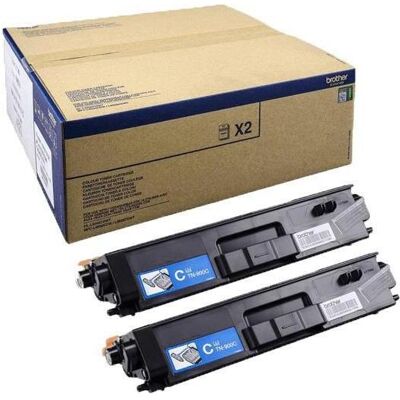 Brother Toner, TN-900CTWIN TONER CYAN Brother Toner, TN-900CTWIN TONER CYAN