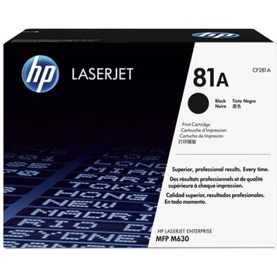 HP Toner, Toner CF281A (81A), schwarz, ca. 10.500 Seiten für LaserJet Enterprise MFP M630 HP Toner, Toner CF281A (81A), schwarz, ca. 10.500 Seiten für LaserJet Enterprise MFP M630