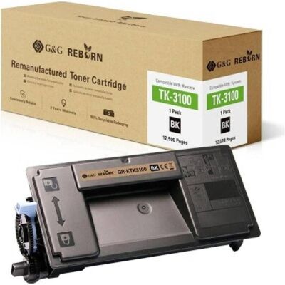 G&G Kyocera TK-3100 Schwarzer Rebuilt Druckertoner - Druckerzubehör G&G Kyocera TK-3100 Schwarzer Rebuilt Druckertoner - Druckerzubehör