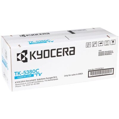 Kyocera Toner, TK-5380C (1T02Z0CNL0) Toner Cartridge, Cyan Kyocera Toner, TK-5380C (1T02Z0CNL0) Toner Cartridge, Cyan
