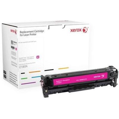 Xerox Toner, Magenta toner cartridge. Equivalent to HP CF383A. Compatible with HP Colour LaserJet Xerox Toner, Magenta toner cartridge. Equivalent to HP CF383A. Compatible with HP Colour LaserJet