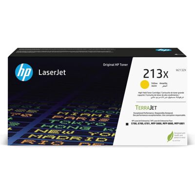 HP Toner, Cartuccia toner originale giallo ad alta capacità LaserJet 213X, 6000 pagine, Giallo, 1 pz (Y) HP Toner, Cartuccia toner originale giallo ad alta capacità LaserJet 213X, 6000 pagine, Giallo, 1 pz (Y)