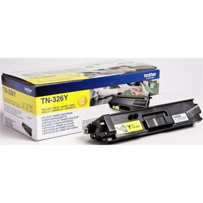 Brother Toner, toner, 3.500 paginas, OEM TN-326Y, geel 4 stuks Brother Toner, toner, 3.500 paginas, OEM TN-326Y, geel 4 stuks