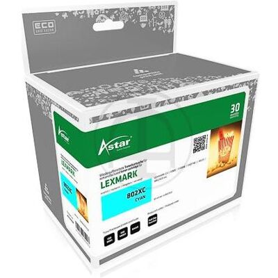 Astar, Toner, Cyan - compatible - Tonerpatrone - für Lexmark CX510de (C) Astar, Toner, Cyan - compatible - Tonerpatrone - für Lexmark CX510de (C)