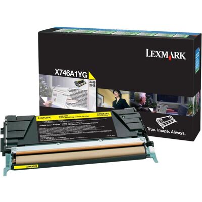 Lexmark Toner, X746a1yg (Y) Lexmark Toner, X746a1yg (Y)