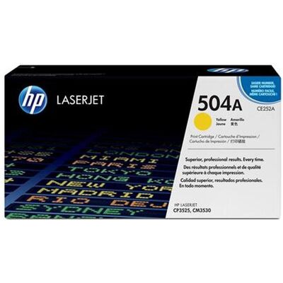 HP Toner, 504A Gelb Original LaserJet Tonerkartusche HP Toner, 504A Gelb Original LaserJet Tonerkartusche