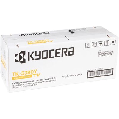 Kyocera Toner, TK-5380Y (1T02Z0ANL0) Toner Cartridge, Yellow (Y) Kyocera Toner, TK-5380Y (1T02Z0ANL0) Toner Cartridge, Yellow (Y)