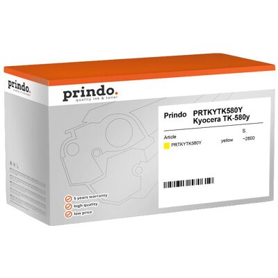 Prindo, Toner, kompatibel mit Kyocera TK-580y (Y) Prindo, Toner, kompatibel mit Kyocera TK-580y (Y)