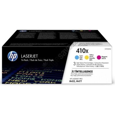 HP Toner, Pack de 3 Toner CF252XM n°410X - 3 couleurs (C, M, Y) HP Toner, Pack de 3 Toner CF252XM n°410X - 3 couleurs (C, M, Y)