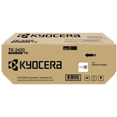 Kyocera Toner, Toner schwarz TK-3420 14.500 S. 10 Jahre LongLife PA-4500x (BK) Kyocera Toner, Toner schwarz TK-3420 14.500 S. 10 Jahre LongLife PA-4500x (BK)