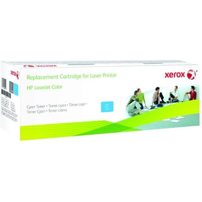 Xerox Toner, Cyan toner cartridge. Equivalent to HP CF381A. Compatible with HP Colour LaserJet (C) Xerox Toner, Cyan toner cartridge. Equivalent to HP CF381A. Compatible with HP Colour LaserJet (C)