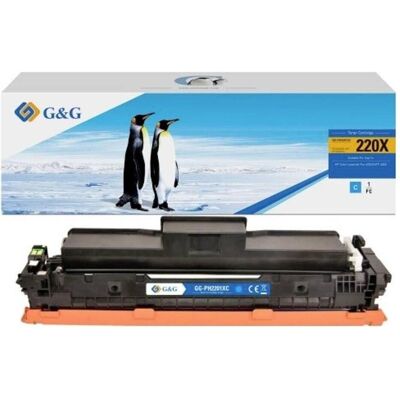G&G, Toner, Toner ersetzt HP 220X, W2201X Kompatibel Cyan 5500 Seiten NT-PH2201XC-B-V2 (C) G&G, Toner, Toner ersetzt HP 220X, W2201X Kompatibel Cyan 5500 Seiten NT-PH2201XC-B-V2 (C)