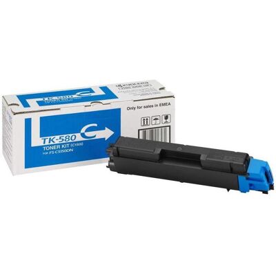 Kyocera Toner, TK-580C Cyan Kyocera Toner, TK-580C Cyan