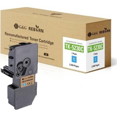 G&G Cyan Toner - Kompatibel Kyocera TK-5230C - Reborn, 2200 Seiten G&G Cyan Toner - Kompatibel Kyocera TK-5230C - Reborn, 2200 Seiten