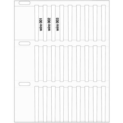 Brady, Etikettenrolle, THTRDS-30x4,4-7697-WT, stabile Durasleeve(R) Drahtmarkierereinschübe, Polyester, Weiss, 30.00 Brady, Etikettenrolle, THTRDS-30x4,4-7697-WT, stabile Durasleeve(R) Drahtmarkierereinschübe, Polyester, Weiss, 30.00