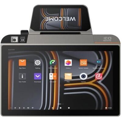 Sunmi, Kasse, D3 MINI, GMS EDLA-EL, 25,7cm (10,1"), Projected Capacitive, 10 TP, Cutter, Scanner (2D), USB, BT ( Sunmi, Kasse, D3 MINI, GMS EDLA-EL, 25,7cm (10,1"), Projected Capacitive, 10 TP, Cutter, Scanner (2D), USB, BT (