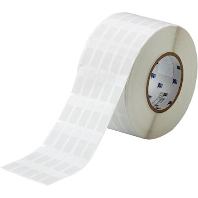 Brady, Etikettenrolle, THT-8-417-10, selbstlaminierendes Vinyl, Weiss/Transparent, 12.70 x 12.70(36.50) mm, permanen (85.09 mm) Brady, Etikettenrolle, THT-8-417-10, selbstlaminierendes Vinyl, Weiss/Transparent, 12.70 x 12.70(36.50) mm, permanen (85.09 mm)
