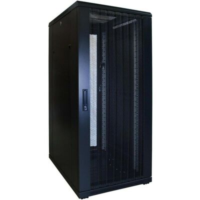 Dsit 27 HE 19” Serverschrank, mit perforierter Fronttür (BxTxH) 600 x 800 x 1400mm (27 HE, 19 Zoll Rack), Serverschrank, Schwarz Dsit 27 HE 19” Serverschrank, mit perforierter Fronttür (BxTxH) 600 x 800 x 1400mm (27 HE, 19 Zoll Rack), Serverschrank, Schwarz