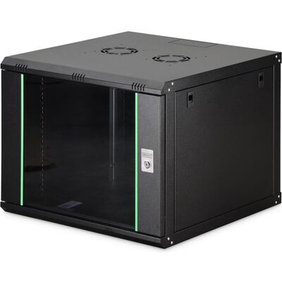 Digitus Wandgehäuse Dynamic Basic Serie (9 HE, 19 Zoll Rack), Serverschrank, Schwarz Digitus Wandgehäuse Dynamic Basic Serie (9 HE, 19 Zoll Rack), Serverschrank, Schwarz