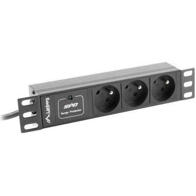 Lanberg PDU-03E-0200-IEC-BK Stromverteilereinheit (PDU) 3 AC-Ausgänge 1U, USV Zubehör Lanberg PDU-03E-0200-IEC-BK Stromverteilereinheit (PDU) 3 AC-Ausgänge 1U, USV Zubehör