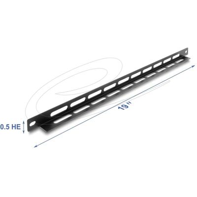 Delock 19" 0,5 HE Panel L-Form 22 mm mit Kabelbinderbefestig, Serverschrank Zubehör, Schwarz Delock 19" 0,5 HE Panel L-Form 22 mm mit Kabelbinderbefestig, Serverschrank Zubehör, Schwarz