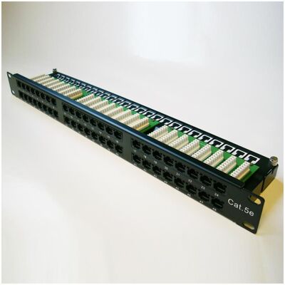 OEM DATACOM Patch panel 48p. Cat5e 1U BK 8x6p. Modul, UTP, 19", Server Zubehör, Schwarz OEM DATACOM Patch panel 48p. Cat5e 1U BK 8x6p. Modul, UTP, 19", Server Zubehör, Schwarz