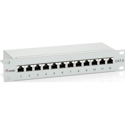 Equip Patchpanel 12x 1HE, Server Zubehör, Grau Equip Patchpanel 12x 1HE, Server Zubehör, Grau
