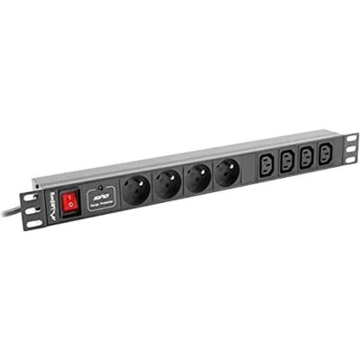 Lanberg PDU-04E04I-0200-IEC-BK Stromverteilereinheit (PDU) 1U Schwarz 4 AC-Ausgänge, USV Zubehör Lanberg PDU-04E04I-0200-IEC-BK Stromverteilereinheit (PDU) 1U Schwarz 4 AC-Ausgänge, USV Zubehör