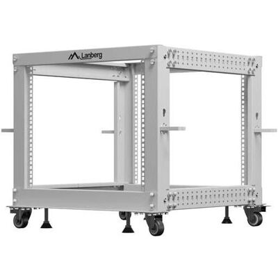 Lanberg OTEVŘENÝ RACK 19" 9U 600X600-1100 NASTAVITELNÝ ŠEDÝ (9 HE, 19 Zoll Rack), Serverschrank, Grau Lanberg OTEVŘENÝ RACK 19" 9U 600X600-1100 NASTAVITELNÝ ŠEDÝ (9 HE, 19 Zoll Rack), Serverschrank, Grau