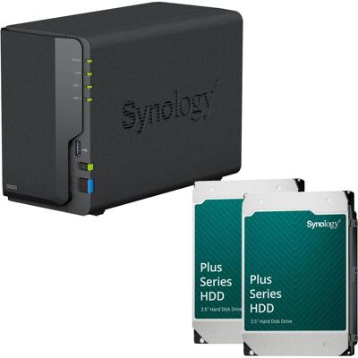 Synology DiskStation DS223 2 Einschübe NAS-Server Leergehäuse + 2x Plus 3.5"" SATA 6Gb/... (2 x 8 TB), NAS Synology DiskStation DS223 2 Einschübe NAS-Server Leergehäuse + 2x Plus 3.5"" SATA 6Gb/... (2 x 8 TB), NAS