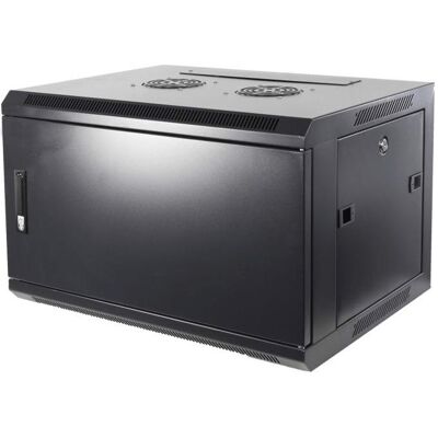 Dsit 6 HE Serverschrank, Wandgehäuse, mit Metalltür (BxTxH) 600 x 600 x 367mm (6 HE, 19 Zoll Rack), Serverschrank, Schwarz Dsit 6 HE Serverschrank, Wandgehäuse, mit Metalltür (BxTxH) 600 x 600 x 367mm (6 HE, 19 Zoll Rack), Serverschrank, Schwarz