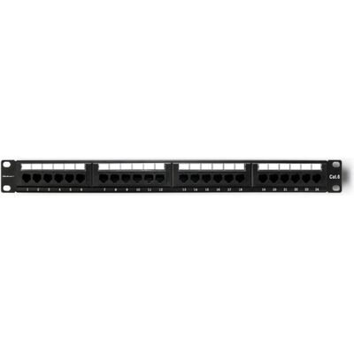 Qoltec 54474 Patchpanel RACK 24 Anschlüsse Cat 6 UTP Schwarz, Server Zubehör, Schwarz Qoltec 54474 Patchpanel RACK 24 Anschlüsse Cat 6 UTP Schwarz, Server Zubehör, Schwarz