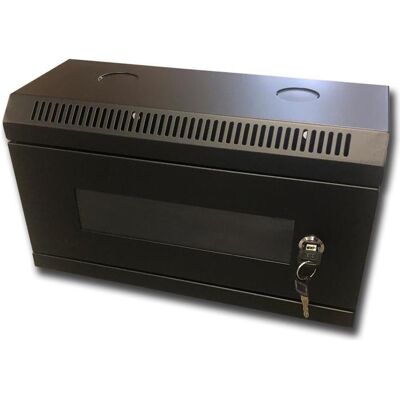 Datacom 10" rack single-piece 4U/140 black Glass door. (4 HE, 10 Zoll Rack), Serverschrank, Schwarz Datacom 10" rack single-piece 4U/140 black Glass door. (4 HE, 10 Zoll Rack), Serverschrank, Schwarz