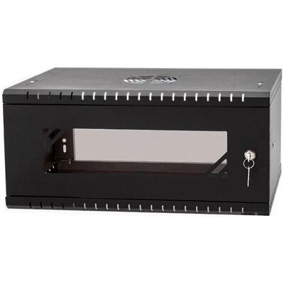 Stalflex RC19-4U-450GB 19" 4U Wandmontage Schwarzes Glas Tür Rack - Rack Schrank Stalflex RC19-4U-450GB 19" 4U Wandmontage Schwarzes Glas Tür Rack - Rack Schrank