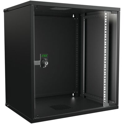 Enoc Wandschrank SNP 12HE sw 19550x400x582mm W3 124SSNP (10.86 HE, 19 Zoll Rack), Serverschrank, Schwarz Enoc Wandschrank SNP 12HE sw 19550x400x582mm W3 124SSNP (10.86 HE, 19 Zoll Rack), Serverschrank, Schwarz