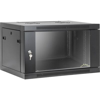 Intellinet 19" Netzwerk-Wandverteiler, werkzeuglose Montage, 6 HE, 450 mm Tiefe, schwarz (6 HE, 19 Zoll Rack), Serverschrank, Schwarz Intellinet 19" Netzwerk-Wandverteiler, werkzeuglose Montage, 6 HE, 450 mm Tiefe, schwarz (6 HE, 19 Zoll Rack), Serverschrank, Schwarz