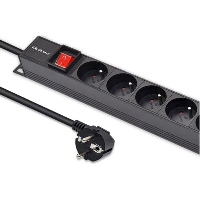 Qoltec Aluminium-PDU für RACK 16A 16 x FRANZÖSISCH Vertikal 1 8 Mio., USV Zubehör Qoltec Aluminium-PDU für RACK 16A 16 x FRANZÖSISCH Vertikal 1 8 Mio., USV Zubehör