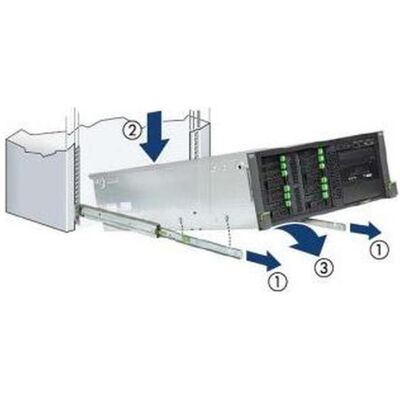 Fujitsu - Rack Rail Kit - Drop-In Schwarz - Rack Rail Kit Fujitsu - Rack Rail Kit - Drop-In Schwarz - Rack Rail Kit