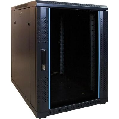 Dsit 15 HE, kleiner Serverschrank, mit Glastür (BxTxH) 600 x 800 x 860mm (15 HE, 19 Zoll Rack), Serverschrank, Schwarz Dsit 15 HE, kleiner Serverschrank, mit Glastür (BxTxH) 600 x 800 x 860mm (15 HE, 19 Zoll Rack), Serverschrank, Schwarz